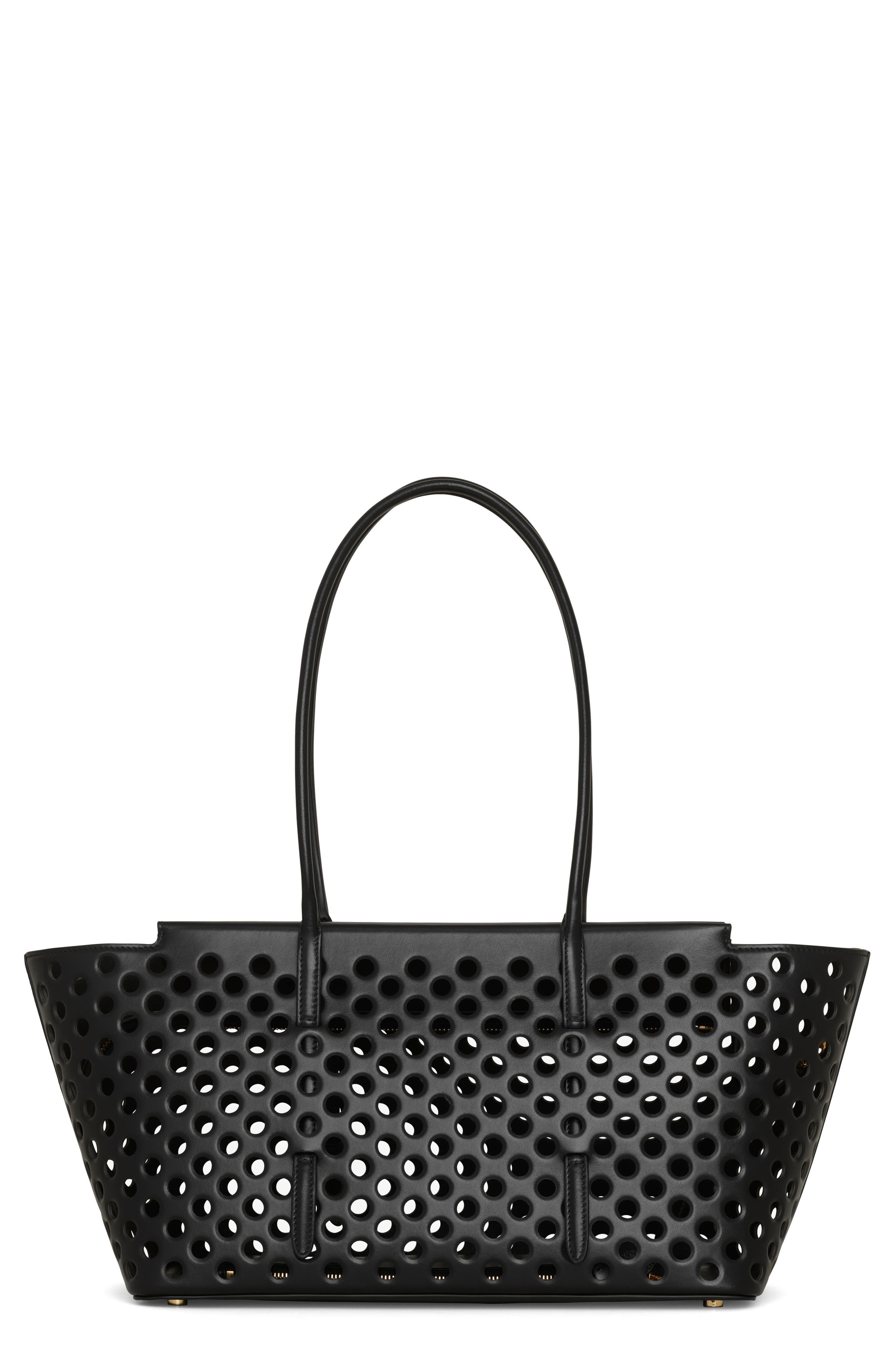 Alaïa Neo Mina 32 Perforated Calfskin Tote, Main, color, 