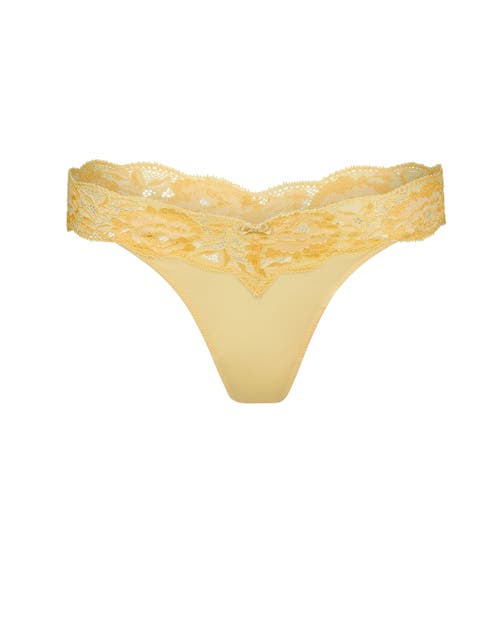 Adore Me Mavis Thong Panties In Yellow