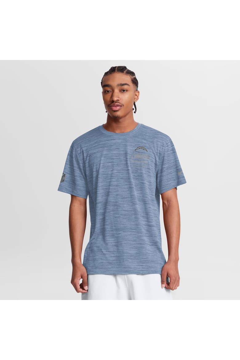 Men's Nike Powder Blue Los Angeles Chargers Sideline Double Covered Dri-FIT Velocity T-Shirt, Main, color, Powder Blue