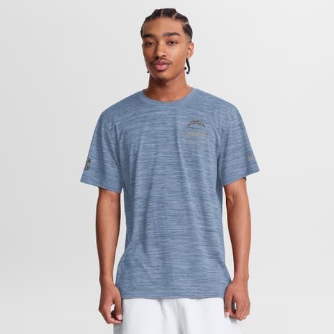 Men's Nike Powder Blue Los Angeles Chargers Sideline Double Covered Dri-FIT Velocity T-Shirt