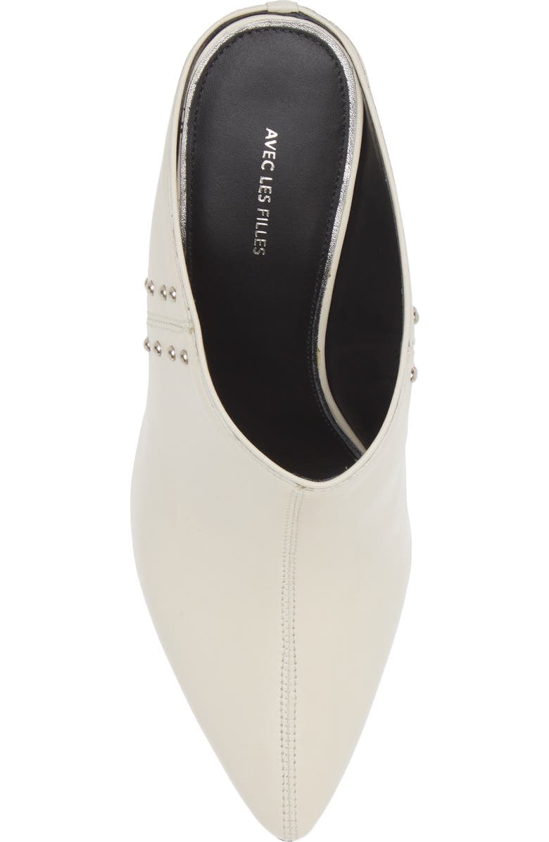 Avec Les Filles Mia Studded Mule, Alternate, color, Ivory