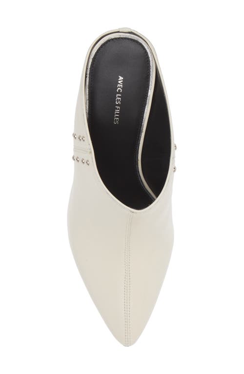 Kaanas Mia Studded Mule In Neutral