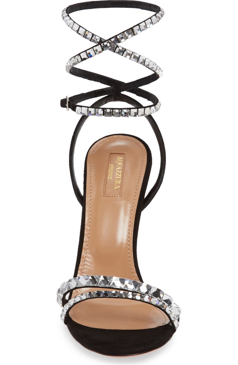 Aquazzura So Vera Ankle Wrap Sandal, Alternate, color,