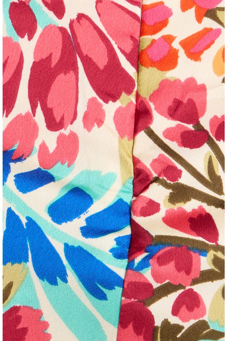 Floral Magic Moment Satin Halter Jumpsuit, Alternate, color, BLUE-PINK