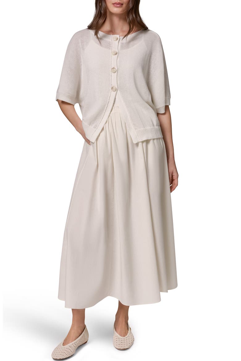 Easy Short Sleeve Cardigan, Alternate, color, SANDSTONE