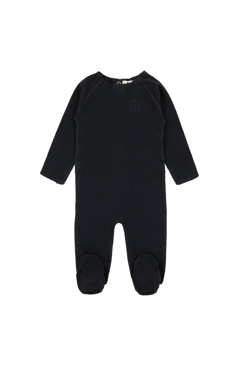 NoggiWear Ribbed Footie, Main, color, Navy