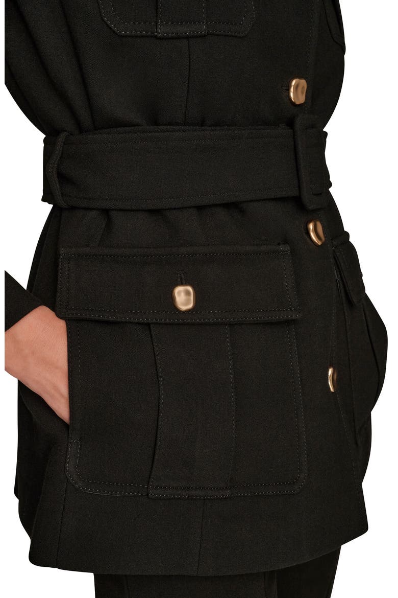 Safari Blazer Jacket, Alternate, color, BLACK