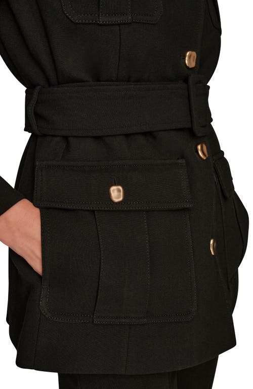 Donna Karan New York Safari Blazer Jacket In Black