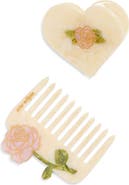 Solar Eclipse Vintage Rose Jaw Clip & Comb Set