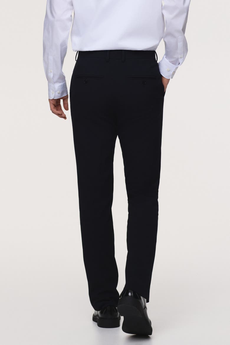 Slim-fit Tailored Pants, Alternate, color, Dark blue