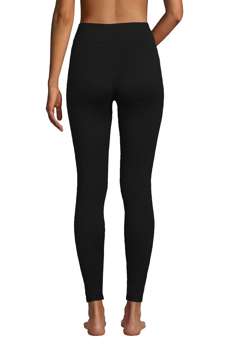 Lands' End Baselayer Cozy Thermaskin Pants, Alternate, color, Black