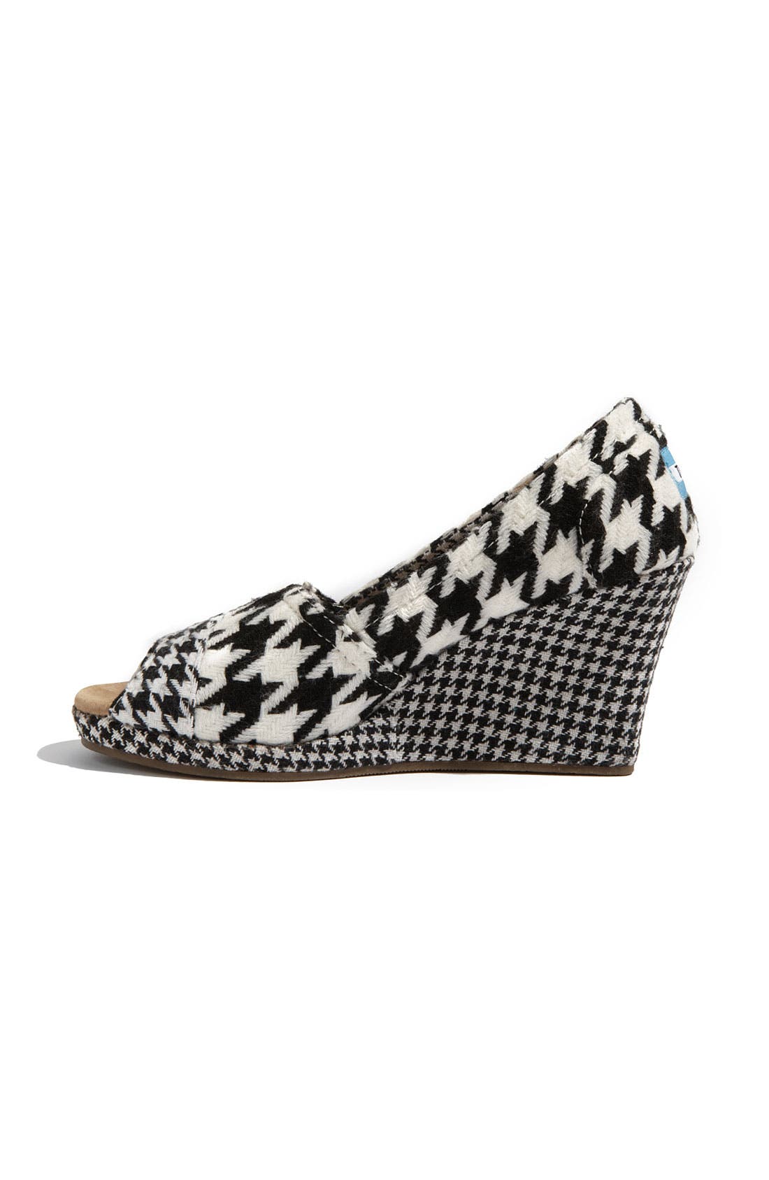 TOMS 'Scottish Houndstooth' Wedge, Alternate, color, 