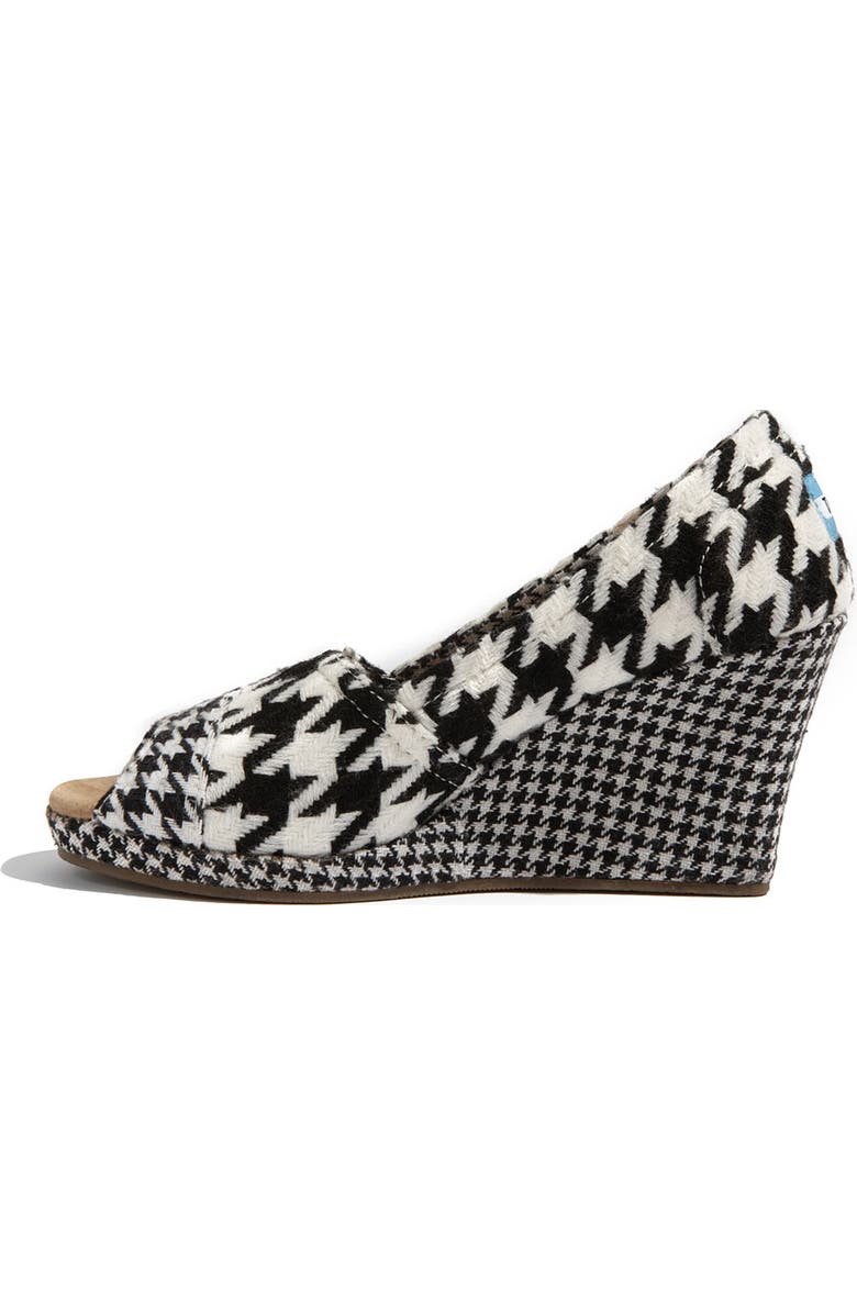 TOMS 'Scottish Houndstooth' Wedge, Alternate, color,