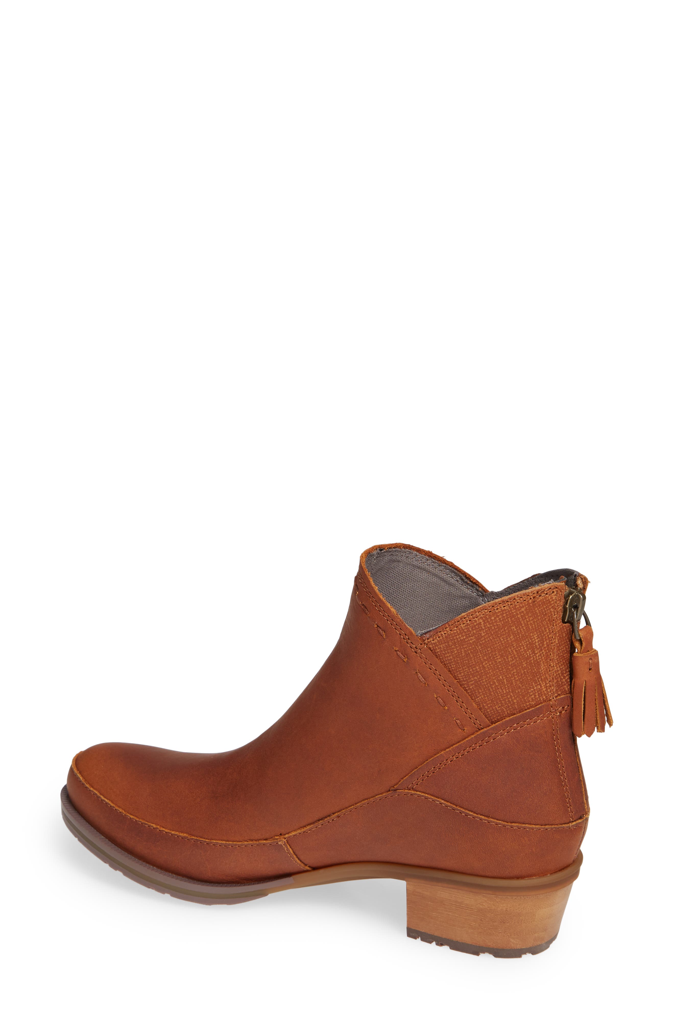 Cataluna Waterproof Bootie, Alternate, color, SPICE LEATHER