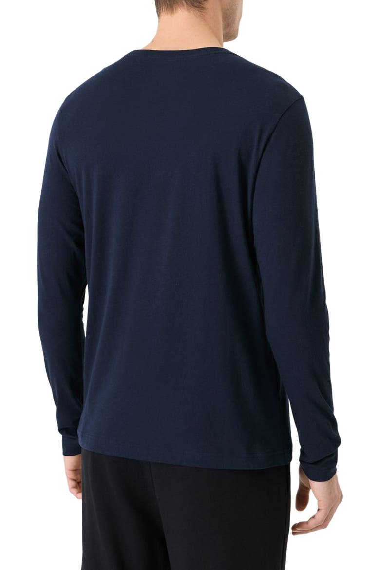 Organic Cotton Men's Softspun Essential Crewneck Long Sleeve Tee, Alternate, color, Navy