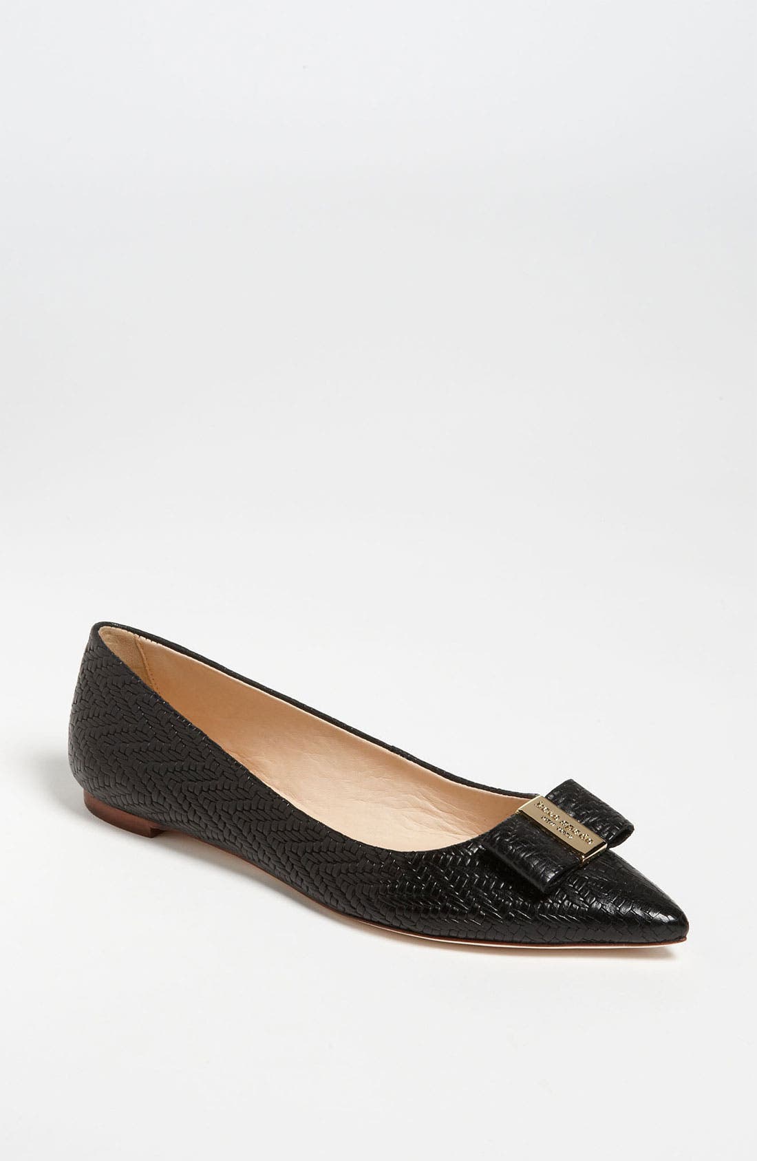 'gabriella' flat, Main, color, BLACK BASKET WEAVE