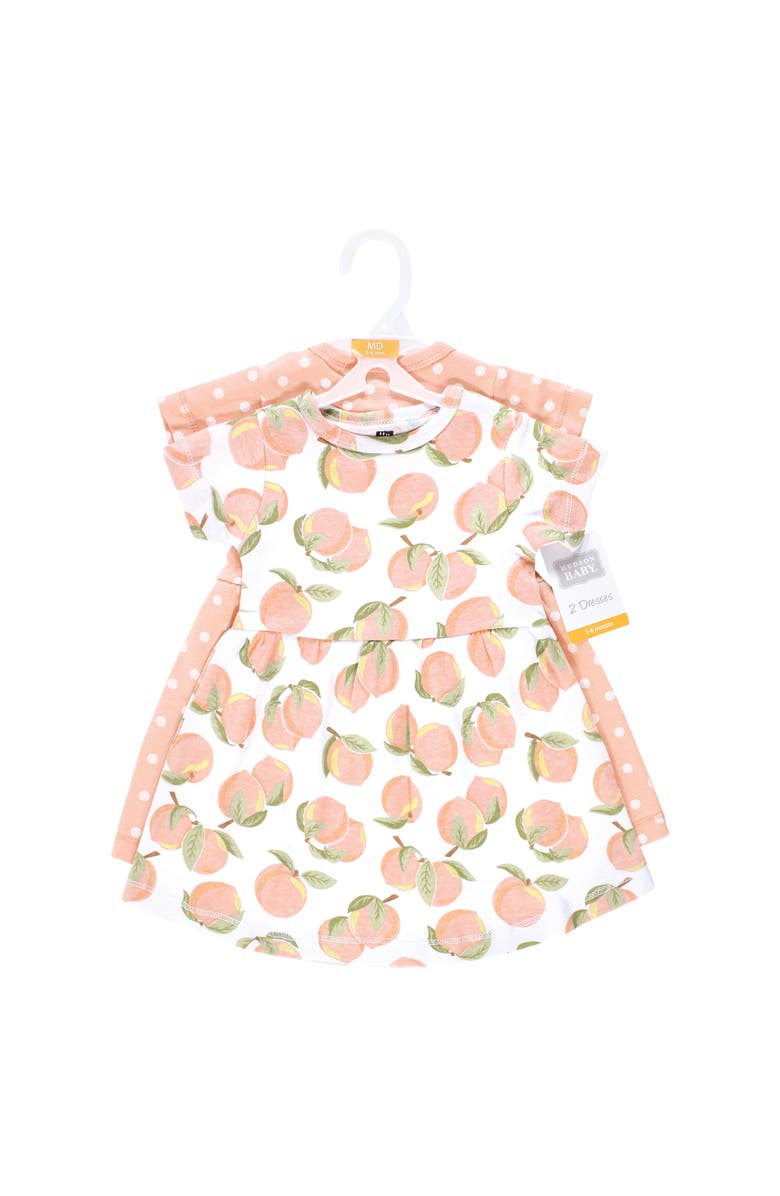 Hudson Baby Twin Pack Baby Dress Pack, Alternate, color, Sweet Peach