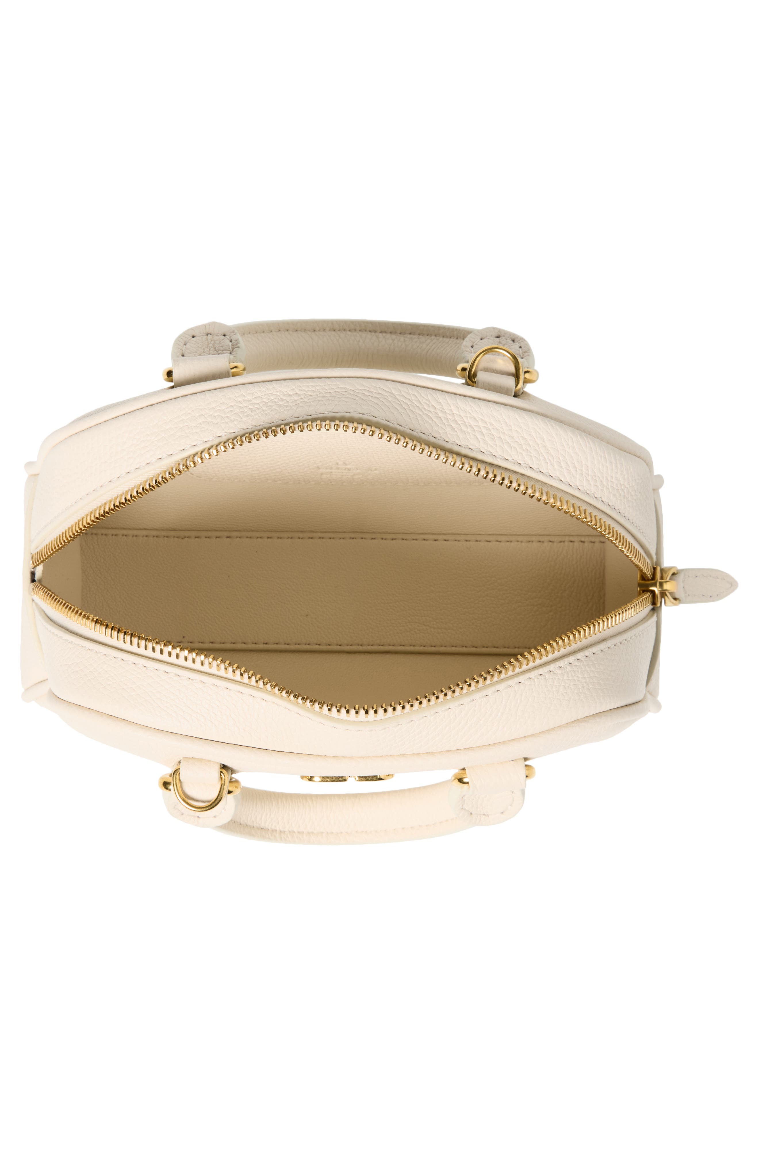 Mini Dome VLOGO Signature Top Handle Bag, Alternate, color, LIGHT IVORY