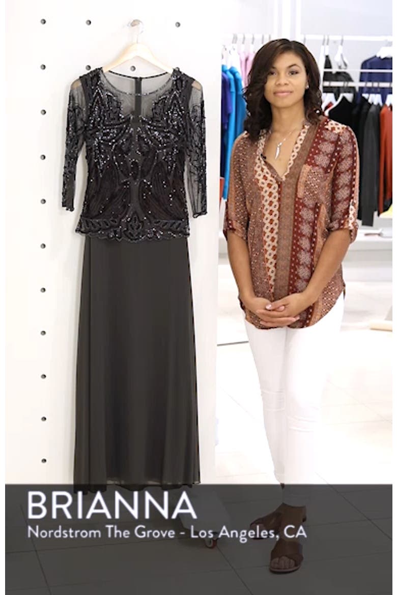 Embellished Mesh Gown video