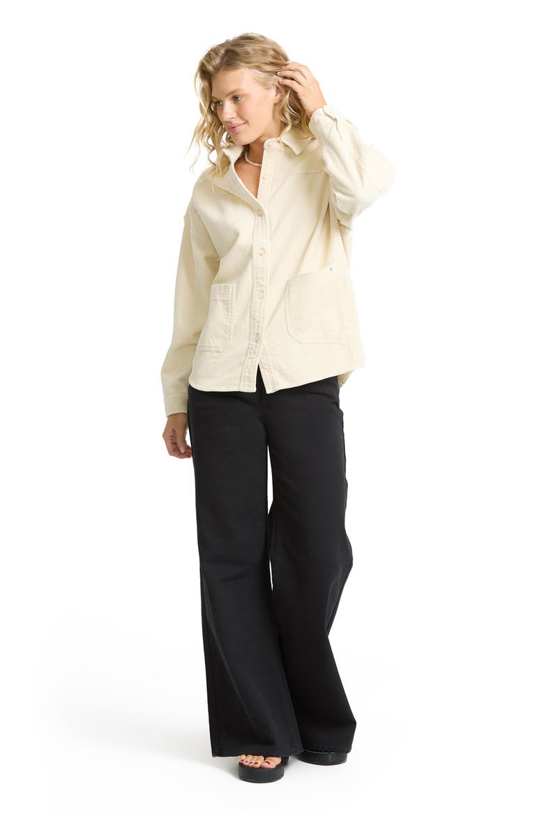 Cozy Up Corduroy Shirt, Alternate, color, WHITE CAP