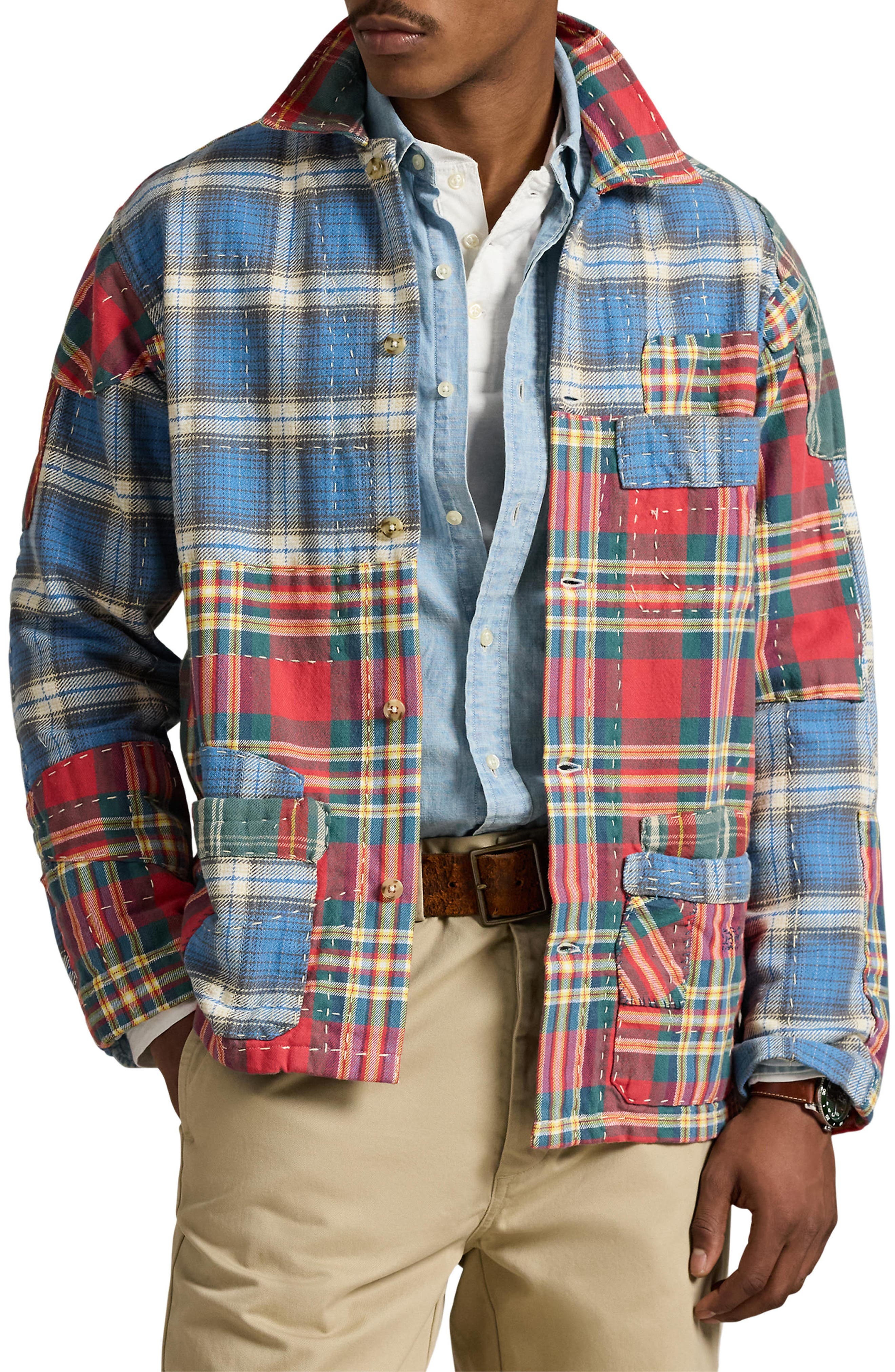 Outdoorsman Patchwork Flannel Shirt
