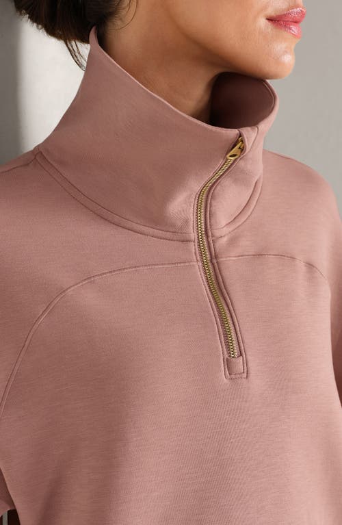 Rhone Dreamglow Half Zip In Pink