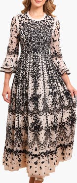 Needle & Thread Adeline Round Neck Maxi Dress