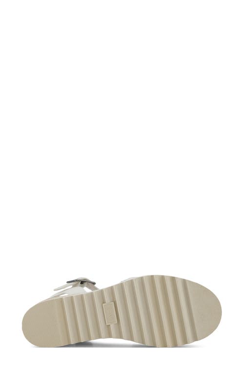 Shop Toms Diana Platform Wedge Sandal In White