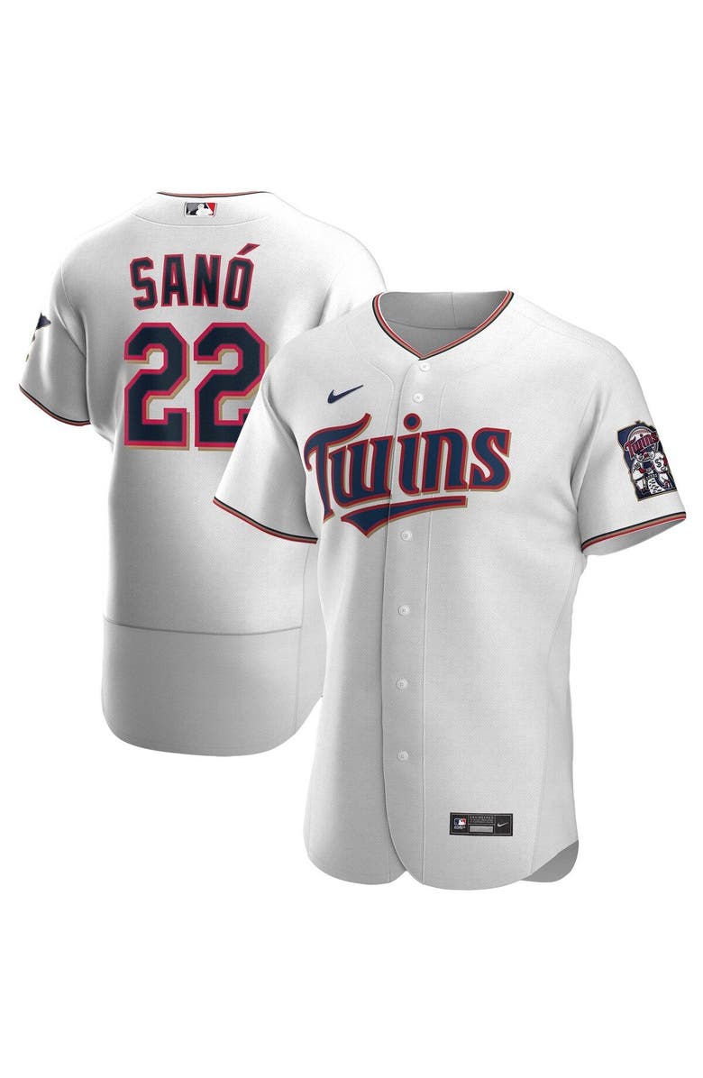 Nike Men's Nike Miguel Sano White Minnesota Twins Home Authentic Player Jersey, Main, color, 