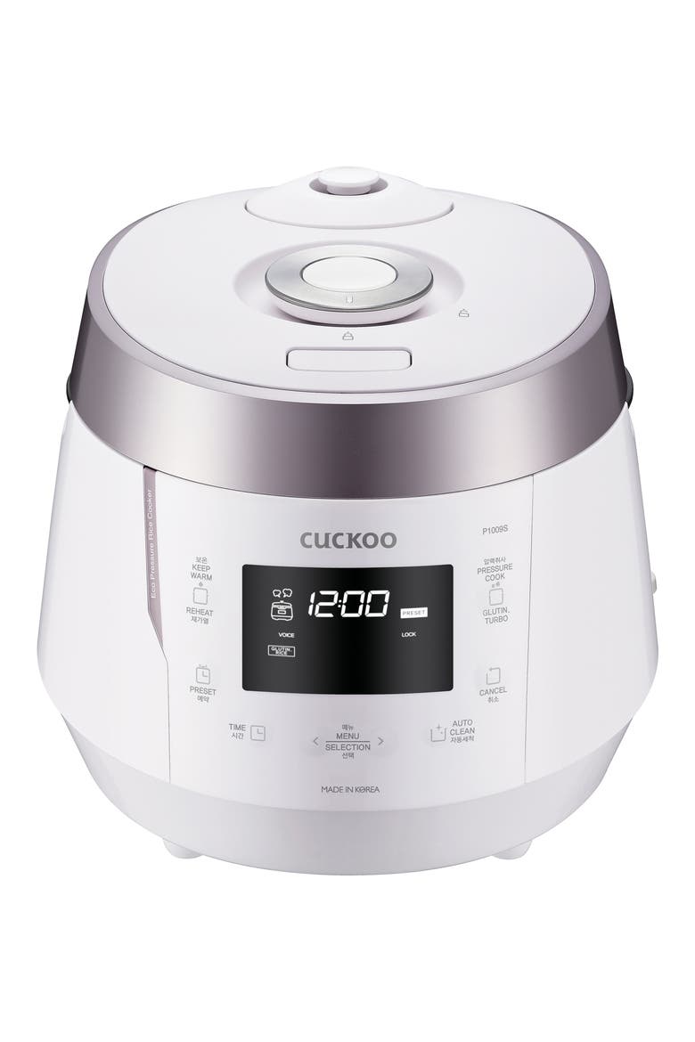 10-Cup Heating Pressure Rice Cooker, Main, color, WHITE