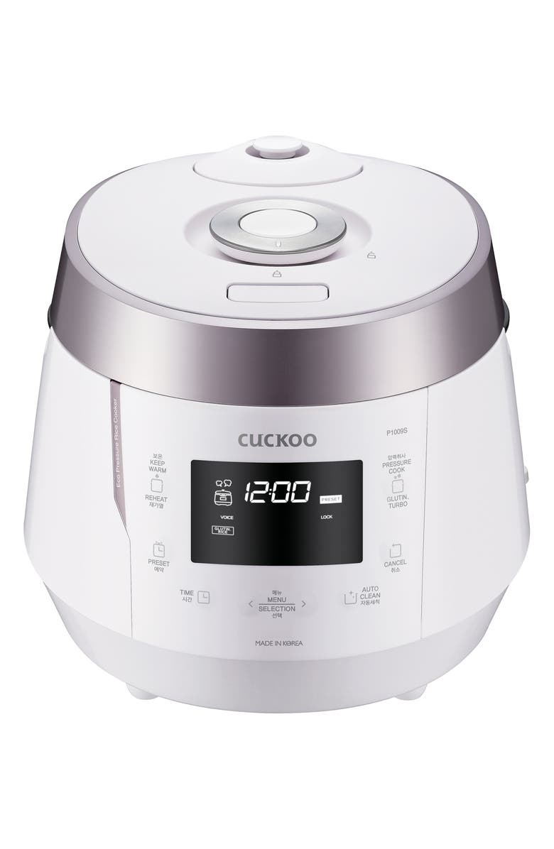 Cuckoo 10-Cup Heating Pressure Rice Cooker, Main, color, White