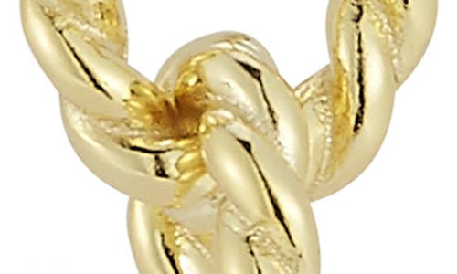 Chloe & Madison Chloe And Madison 14k Gold Plate Twisted Hoop Drop Earrings In Gold