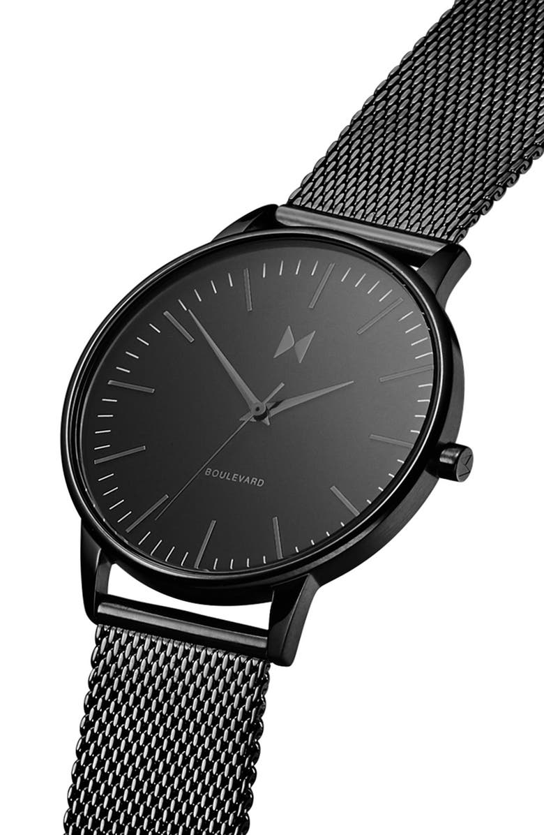 MVMT WATCHES MVMT Boulevard Mesh Strap Watch, 38mm, Alternate, color, 