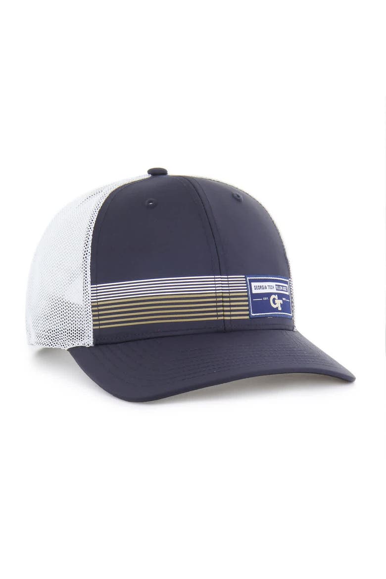 Men's '47  Navy Georgia Tech Yellow Jackets Rangefinder brrr Trucker Adjustable Hat, Alternate, color, Navy