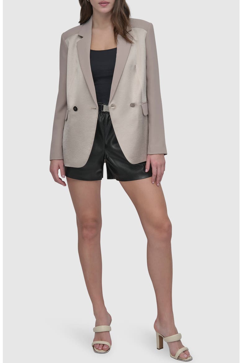 Open Back Blazer, Alternate, color, PEBBLE