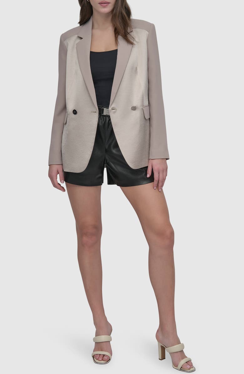 DKNY Open Back Blazer, Alternate, color, Pebble