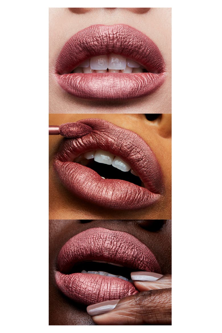 MAC Retro Matte Metallic Liquid Lipcolor, Alternate, color, GEMZ ROSES