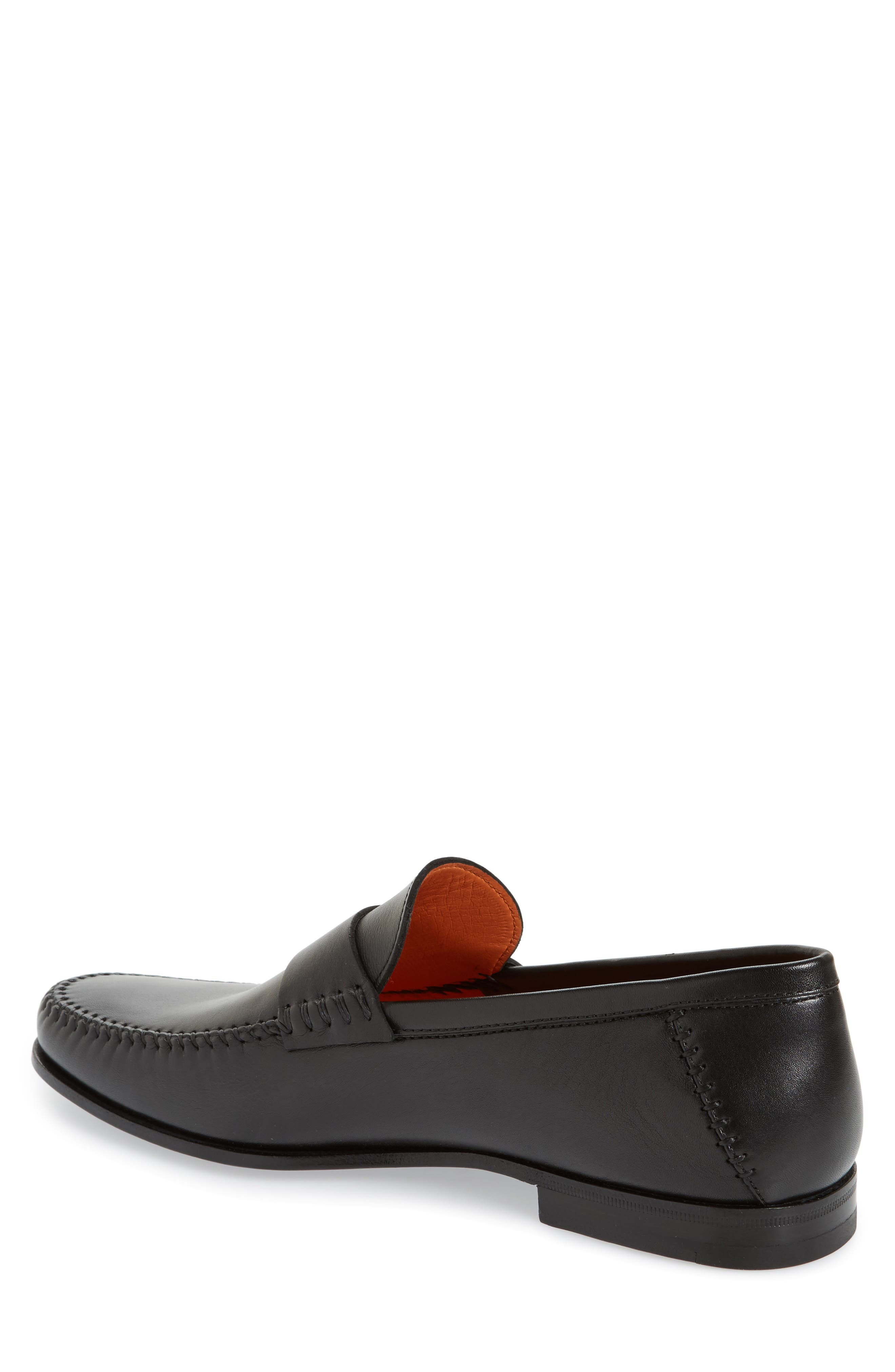 Santoni Paine Loafer, Alternate, color, Black
