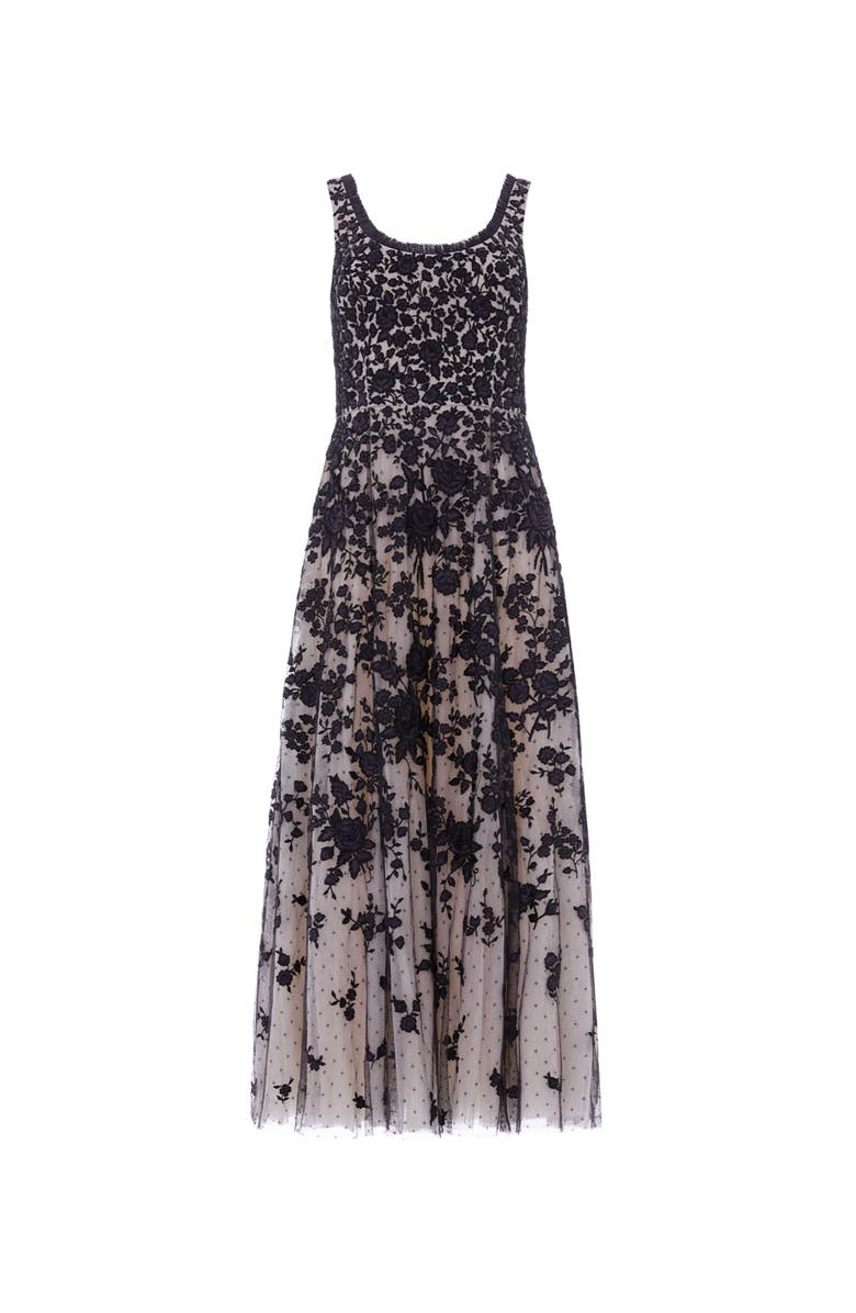 Needle & Thread Rosa Scoop Neck Ankle Gown, Alternate, color, Graphite/Opal