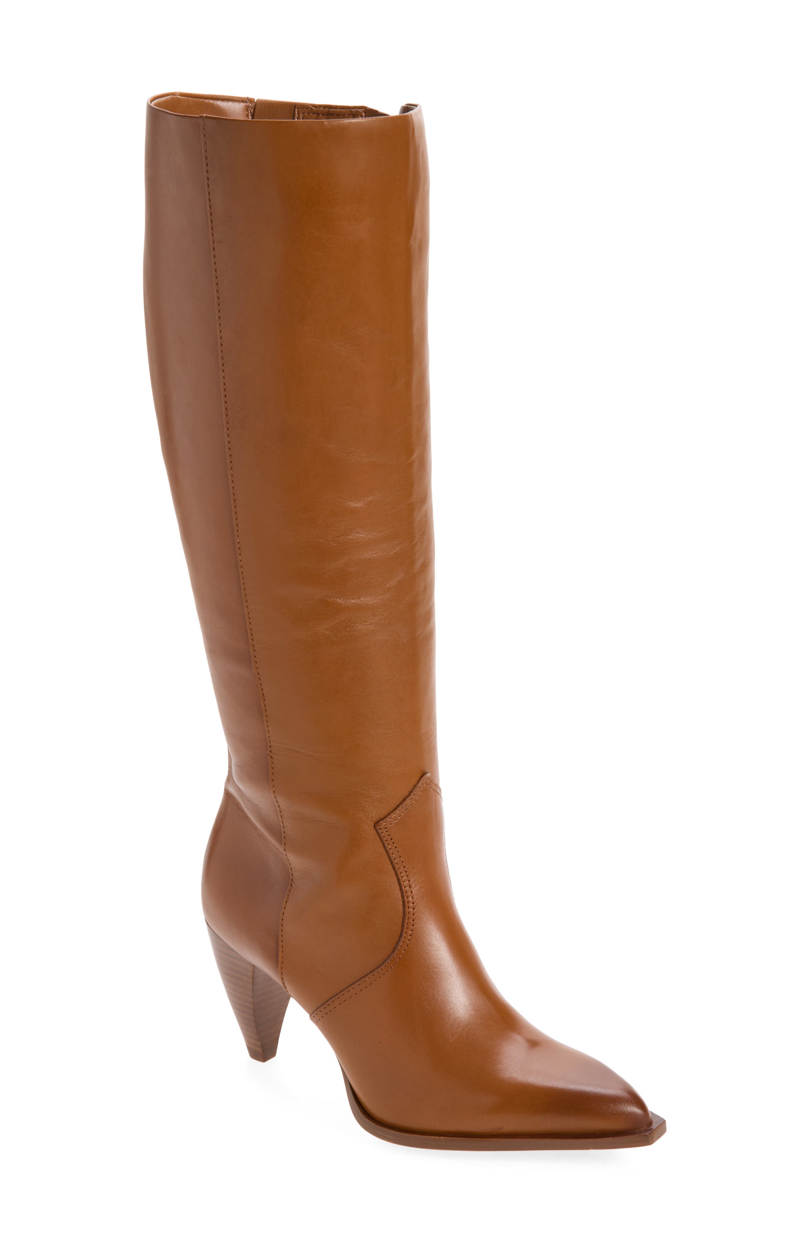 Nally Tall Boot - Wide Calf Available, Main, color, GOLDEN WALNUT