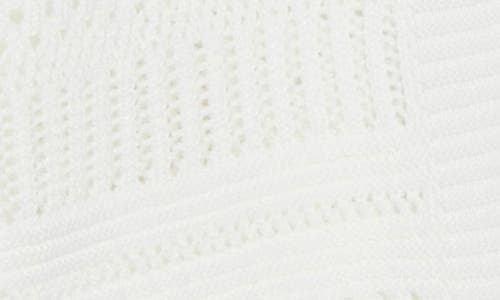Cyrus Open Stitch Cardigan In White