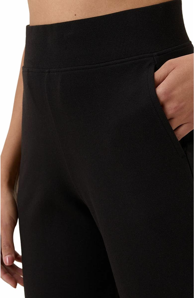 Pact Organic Cotton Airplane Wide Leg Pant - 29" Inseam, Alternate, color, Black