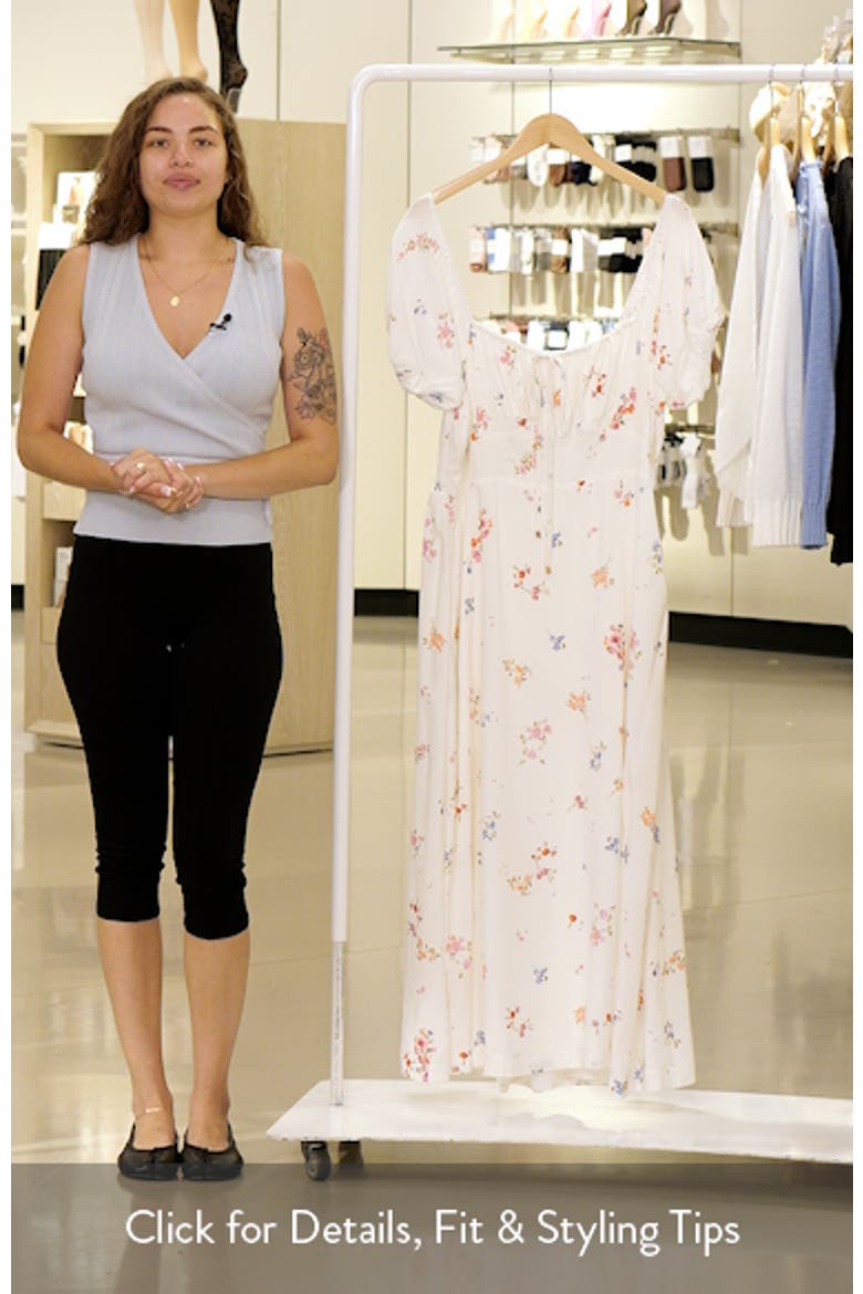 Abbie Floral Short Sleeve Midi Sundress video