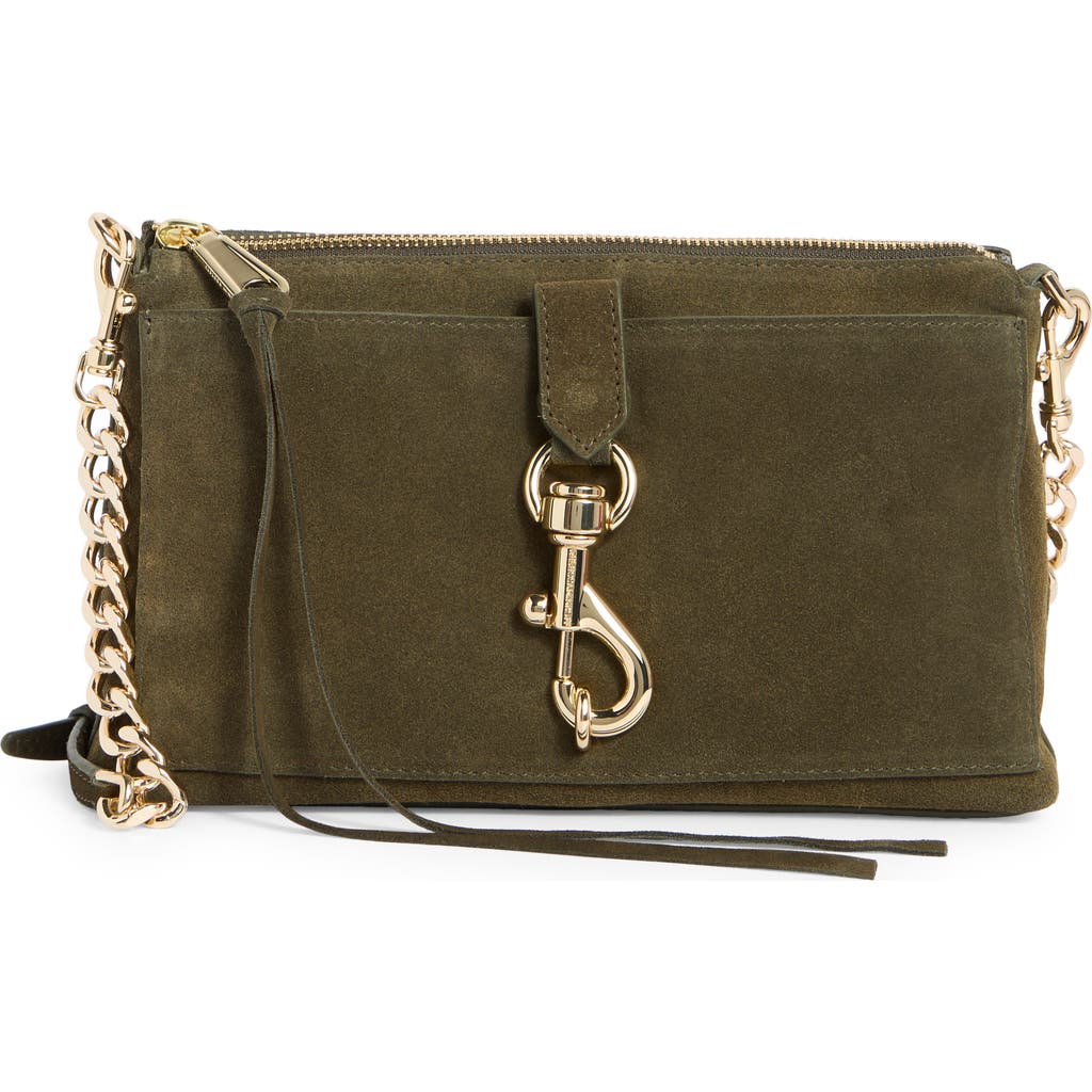 Rebecca Minkoff Megan Top Zip Crossbody Bag In Green