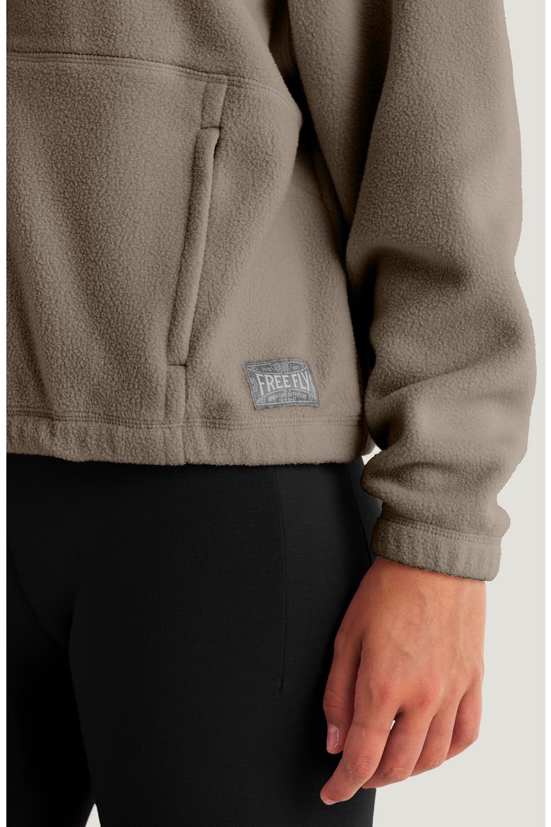 Ashridge Half Zip Fleece, Alternate, color, FOSSIL