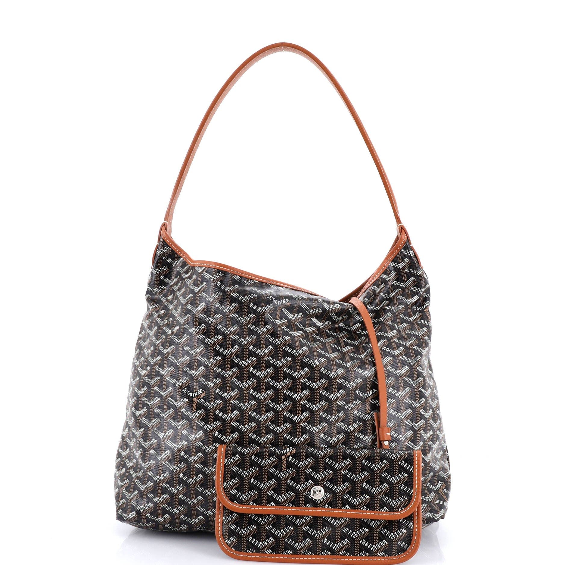 Pre-Owned Goyard Boheme Hobo Coated Canvas, Alternate, color, 