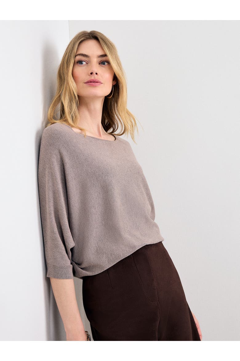 Long Line Cristine Boat Neck Tunic, Main, color, Brown