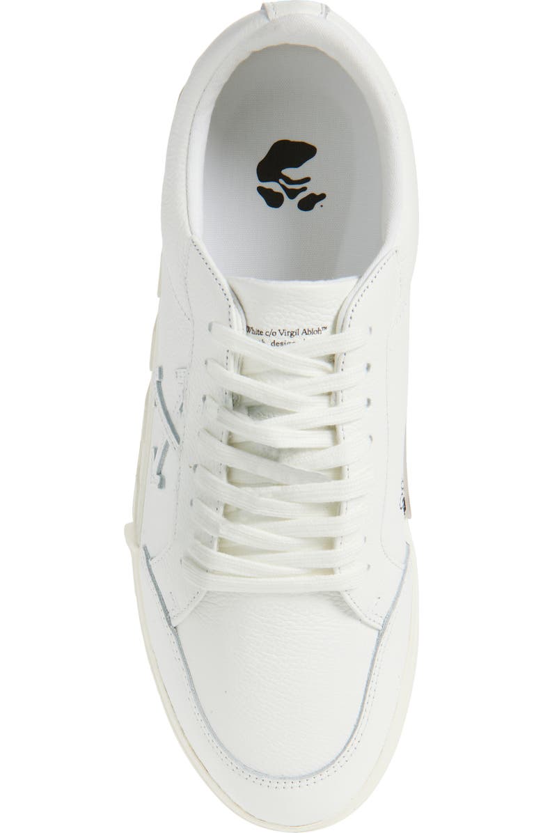 Off-White Low Vulcanized Calf Leather Sneaker, Alternate, color,