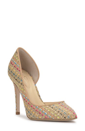 Jessica Simpson Prizma Half D'orsay Pointed Toe Pump