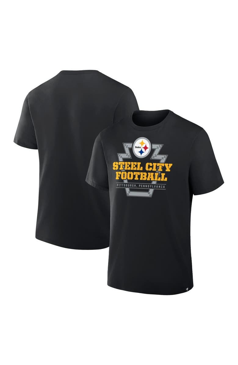 FANATICS Men's Fanatics Black Pittsburgh Steelers Hometown True Favorite T-Shirt, Alternate, color, Black